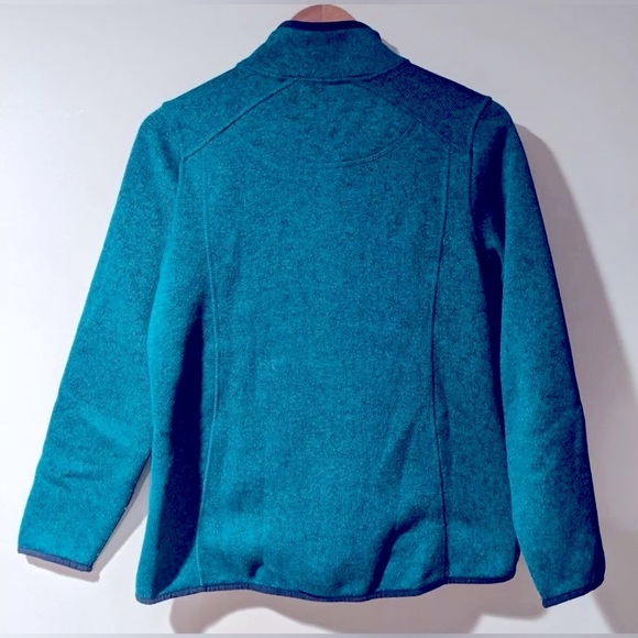 vintage LL. Bean Turquoise Full-Zip Women's Sweater pocket outdoors size 1XPLUS - Picture 3 of 6